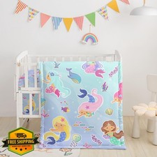 Datura Home Mermaid Crib Bedding Set