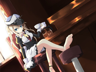 Anime girls kantai collection graf zeppelin twintails Custom Gaming Mat Desk