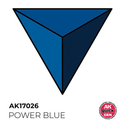 AK Interactive AK17026 Quick Gen Acrylic Power Blue 18 ml