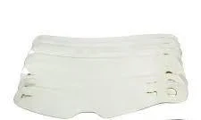 RaceQuip 203218RQP Helmet Shield Tear Offs 2mm 12-1/4 in Center to Center Pkg 20