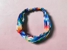 Gradient Tie Dye Wide Cotton Stretch Headband Hair Accessory