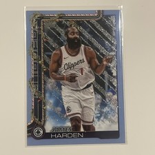 2025-26 Topps Holiday James Harden #H113 Holiday Metallic Blue Glitter