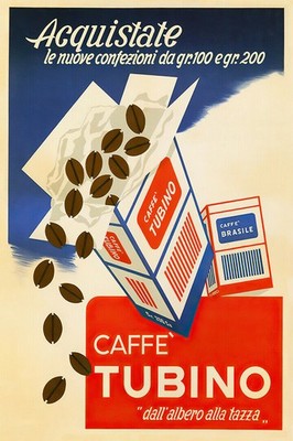 361236 Cafe Tubino Bean Brewed Drink Italy Vintage Art Wall Print Poster