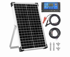 30W Solar Panel Kit, 12V Solar Battery Chager Maintainer + Charge Controller