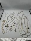 Mixed Lot Gold Tone Sterling Costume Jewelry Vintage Take A  Look. 8.5 Oz/240 Gr