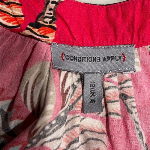 Anthropologie Somerset Print Midikleid GR. 12 rot - Bild 6 von 8