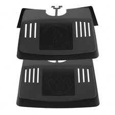 2 X Outdoor Plastic Leaf Down Pipe Drain Cover Tidy Protector Guard Heavy Duty