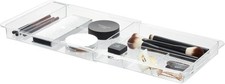 Expandable Clear Vanity Drawer Organizer 11.25-18.5" for Makeup