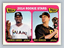 2014 Topps Heritage #286 Marlins/Pirates Rookie Stars (Caminero / Kris Johnson