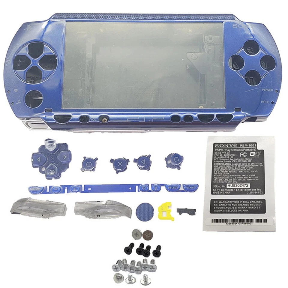 PSP 1000 Faceplate Shell Housing Full Housing Case w/ Buttons - Image 3 of 4
