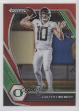 2021 Panini Prizm Draft Picks Red Prizm 296/299 Justin Herbert #20 o7m