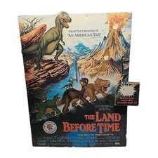 DE COLECCIÓN - Tierra Antes del Tiempo Dinosaurio Cartón Promo Pizza Hut Exhibición VHS
