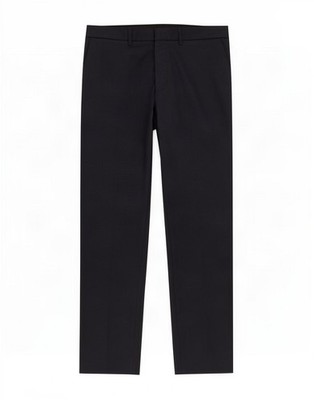 Marks & Spencer Mens Slim Fit Casual Trousers W34 L29 Navy Blue Polyester KY07