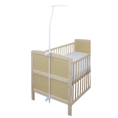 BABY-DELUX Himmelstange weiß universal Babybett Kinderbett Gitterbett Wiege Beistellbett