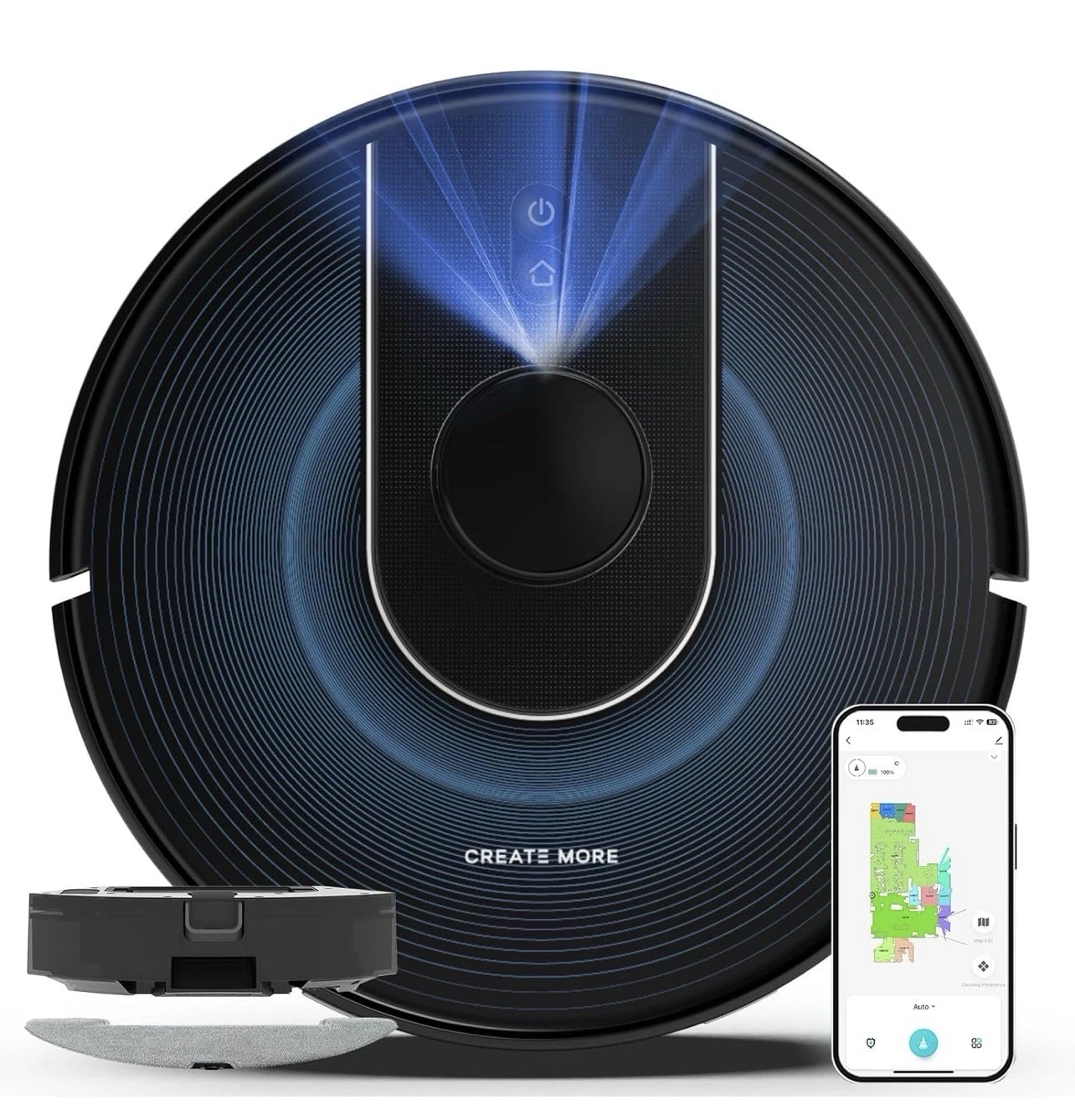 Bagotte A6 Pro Robot Vacuum Cleaner with Mop, 5000Pa Ultra Strong Suction 4-in-1
Opens in a new wind
