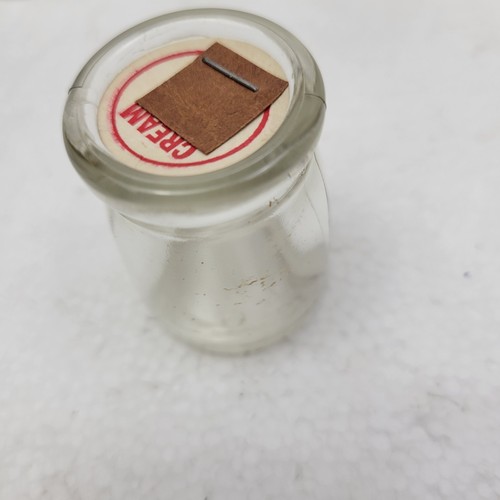 8 Vintage Individual Restaurant Diner Clear Glass Creamer Bottles 1 5/8"X1 1/8" - Picture 9 of 12