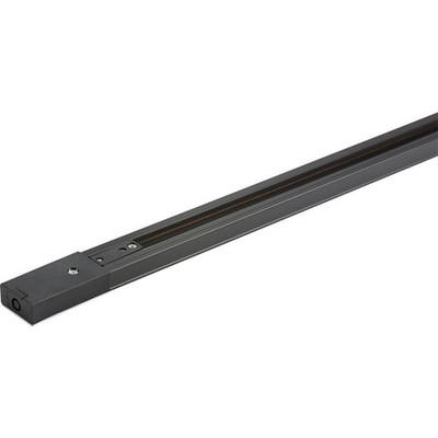 Knightsbridge schwarze einkreisige LED-Schienenleuchte, Strahler, Live-Enden, Enden