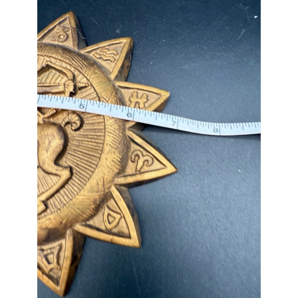 Vintage MCM Chalkware Zodiac Wall Plaque Sagittarius Archer Sunburst Astrology - Image 3 of 4