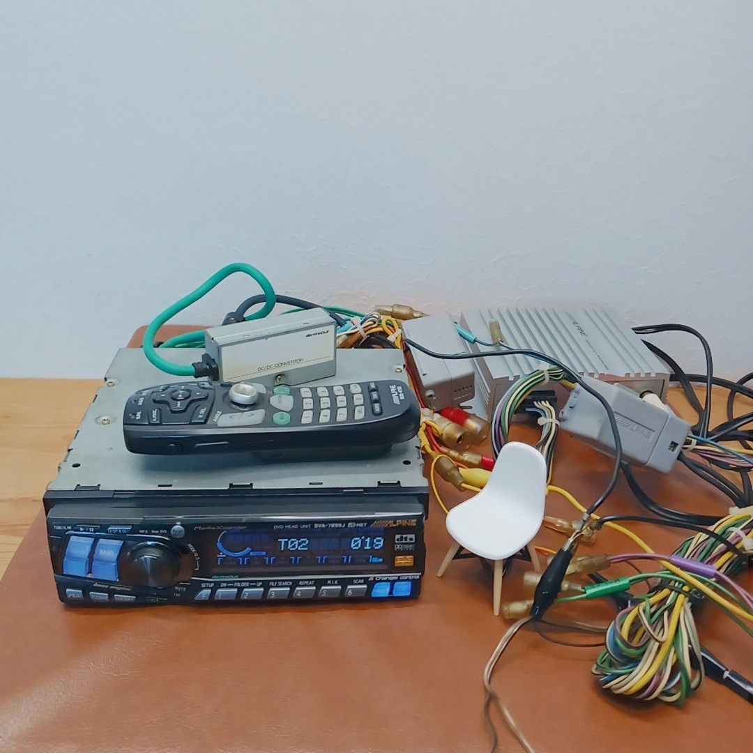 M*a様 超希少！！ALPINE DVA-7899J DVDヘッドユニットとPX Alpine DVA-7899J 1DIN Car Audio CD DVD Tuner Player NTSC PAL Used