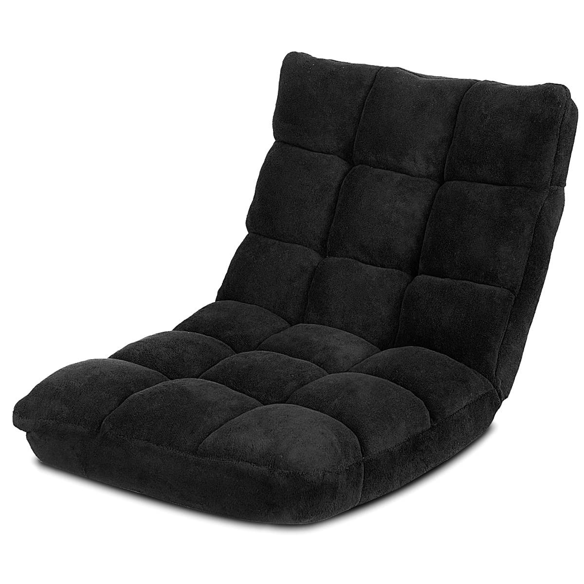 Floor Chairs for Adults - Floor Gaming Chair with Back Support, Coral Velvet,...