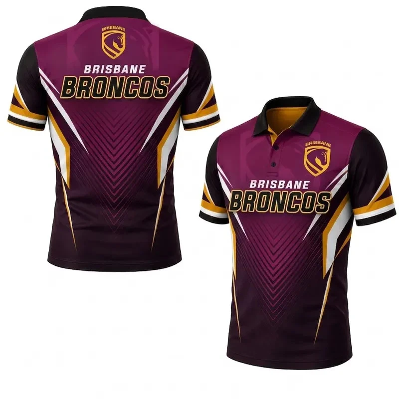 Personalized Brisbane Broncos Polo Shirt