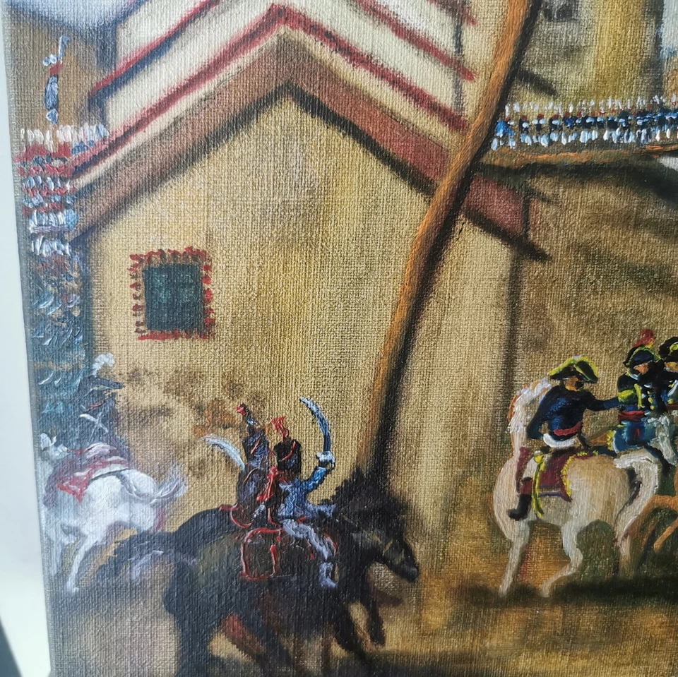 Peinture Sur Toile " La Bataille De Lodi" / Réf A496 - Photo 4/4