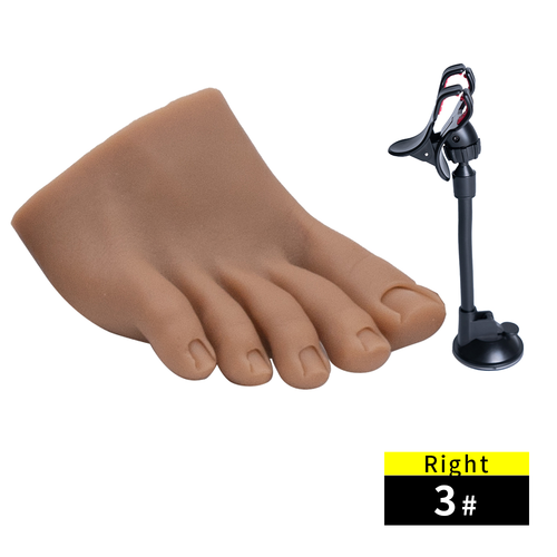 KnowU Silicone Foot Model Nail Practice Free Clip Nail Insertion Manicure Foot - Picture 8 of 24