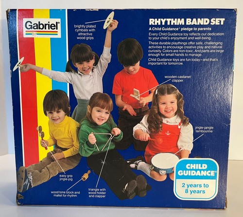 Vintage 1979 NOS Gabriel Toy Rhythm Band Set, 6 Instruments - Picture 3 of 3
