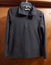 Old Navy, Sz Youth Small, Fleece Pullover-9" zipper, Gray