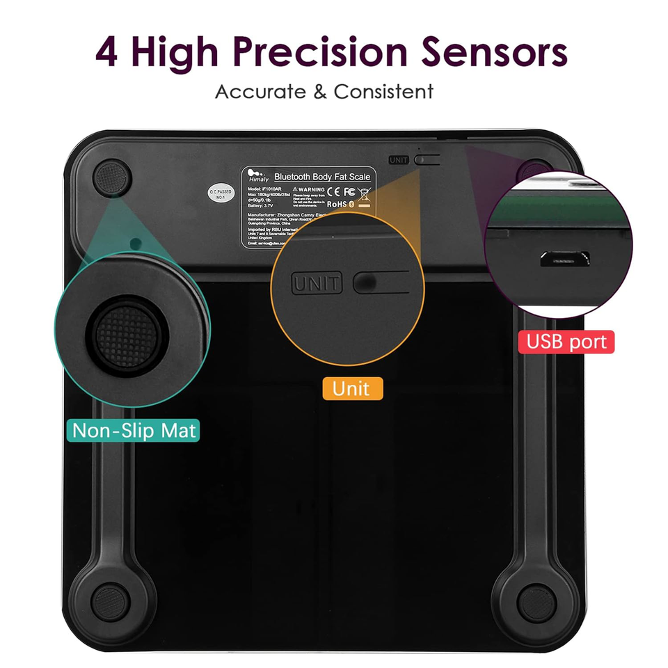 Body Fat Scale USB Rechargeable,Himaly Digital Smart Bathroom Scale for Body for 690002147027 eBay