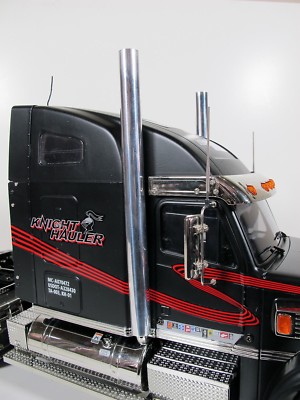 Pair 1/2'' Aluminum Exhaust Straight Pipe 1/14 Tamiya RC Knight King Grand Hauler