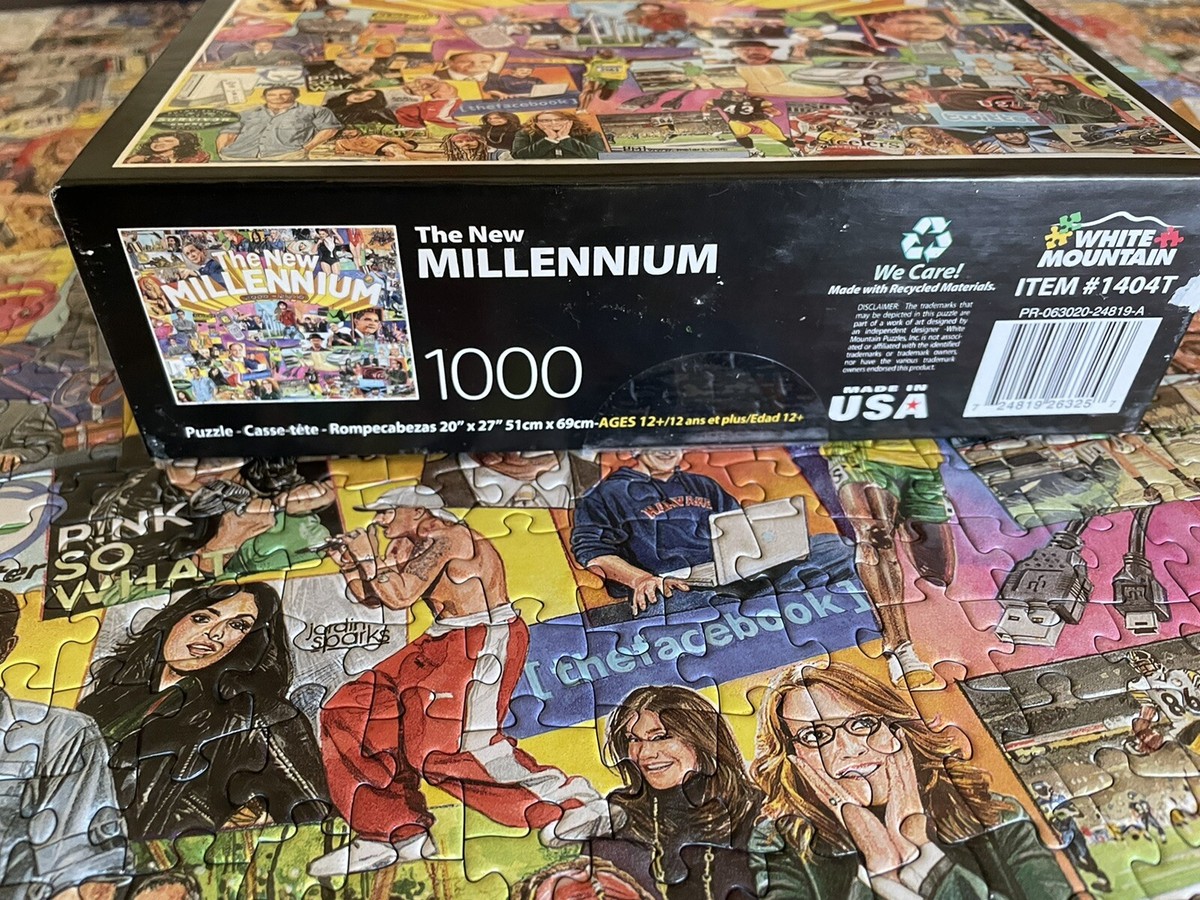 The New Millennium 2000 - 2010 White Mountain 1000 Piece Puzzle
