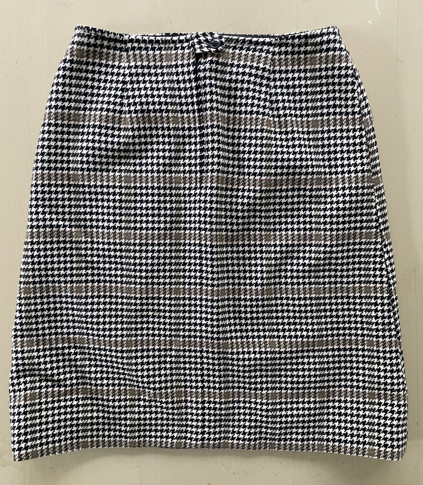 Pendleton Medium Brown Black Cream Houndstooth Pl… - image 2