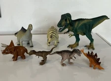 Lot Of 7 Used Dinosaur Toys