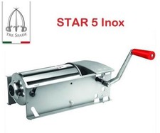 INSACCATRICE A 2 VELOCITA' 5 KG STAR TRE SPADE IN ACCIAIO INOX 18/10 PROFESSIONA