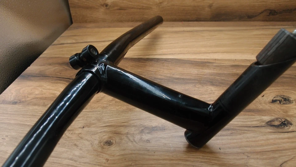 1990's steel flat handlebar + steel quill stem ITM made in Italy 25,4 mm quill - Image 4 of 4