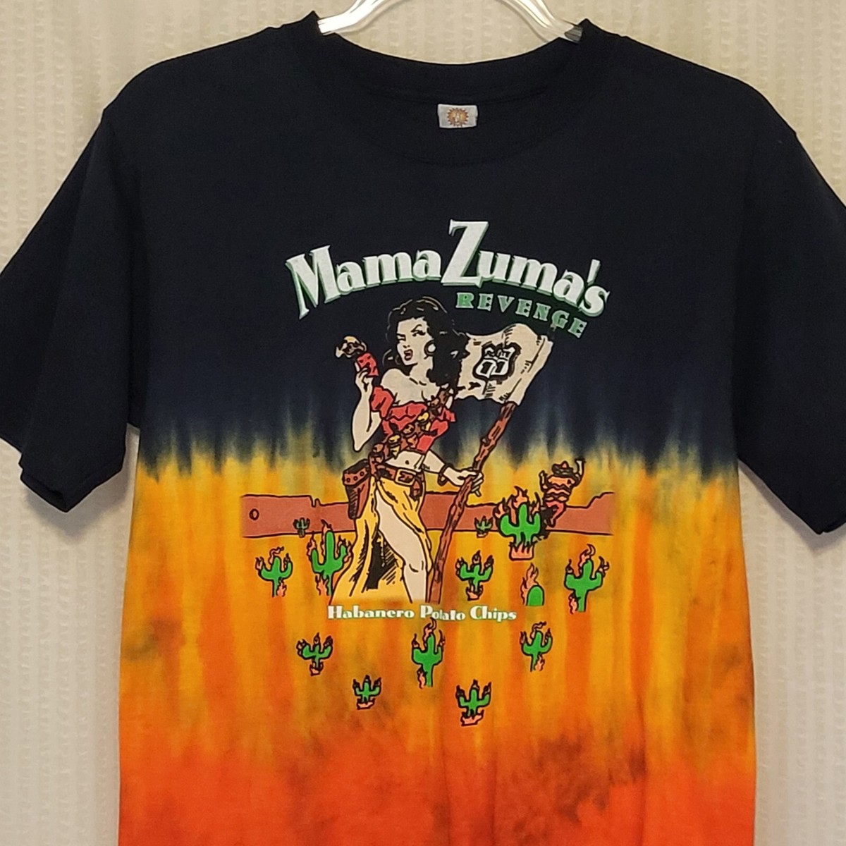 Mama Zuma's Revenge Habanero Potato Chips Hand Dyed Graphic T