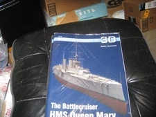 Sealed Battlecruiser HMS Queen Mary Super 3D Drawings by Stefan Draminski