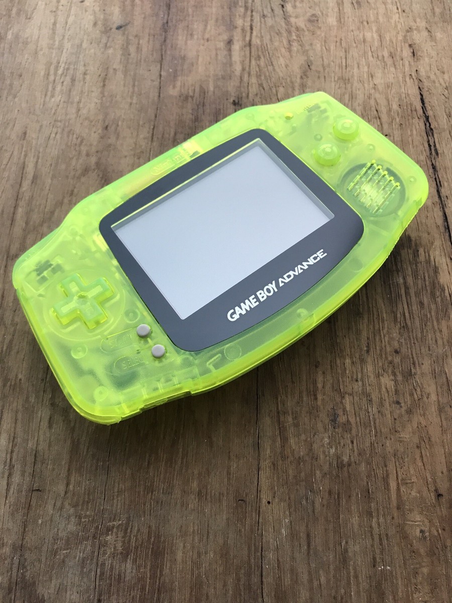 Nintendo Gameboy Advance GBA Clear Yellow Handheld Gaming