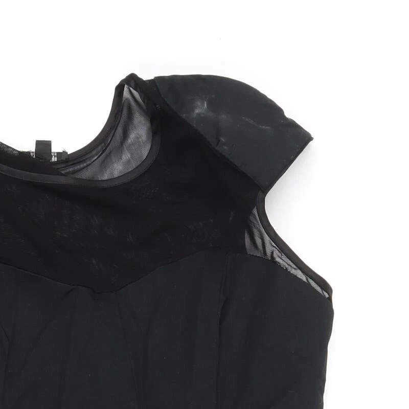 Full Circle Womens Black Cotton Blend Sheath Size 10 - Image 4 of 4