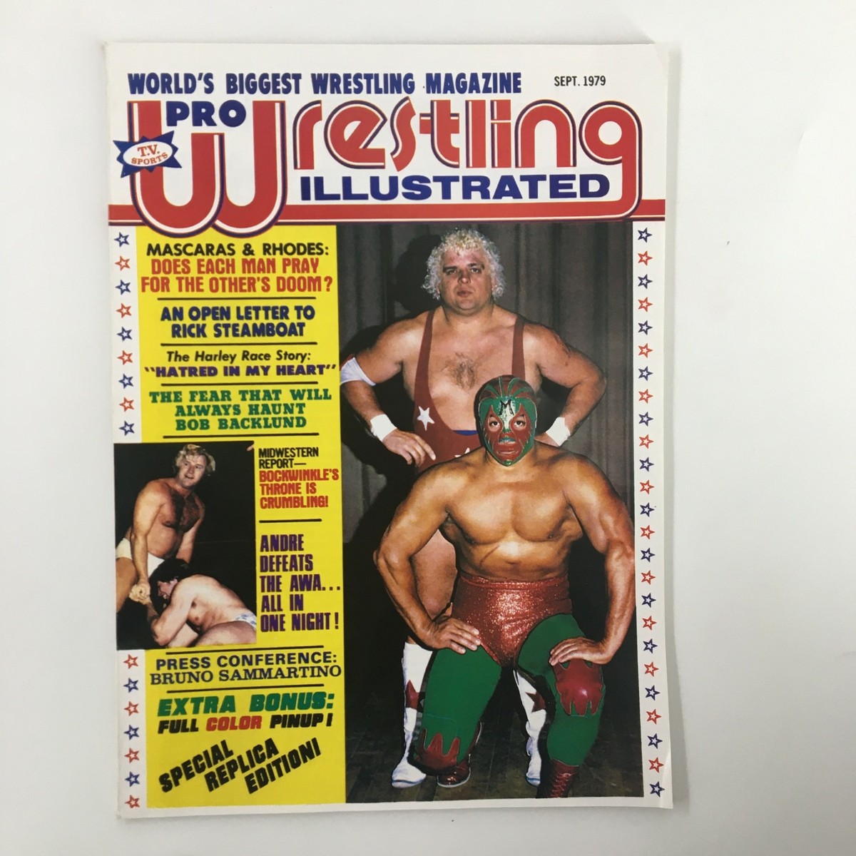 Pro Wrestling Illustrated September 1979 Mil Máscaras Dusty Rhodes