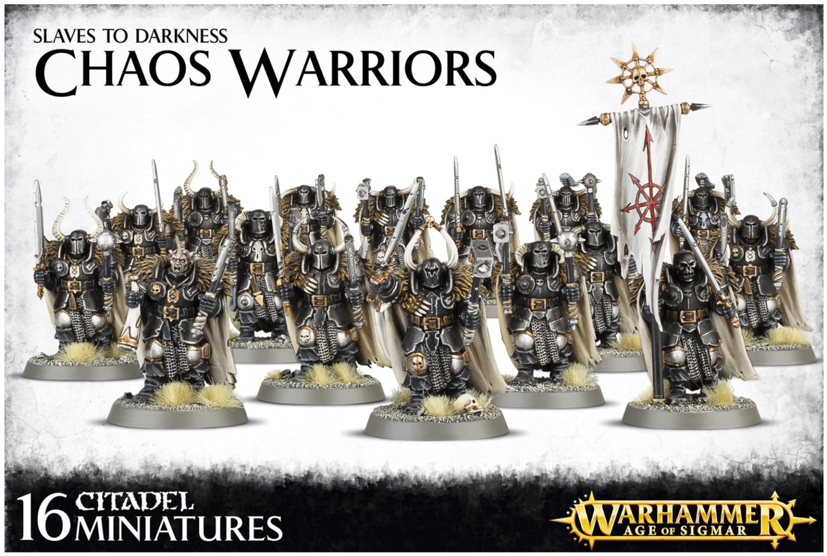 Chaos Warriors Slaves to Darkness Warhammer AoS 16 MINIATURES OLD
