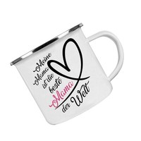 Emaille-Tasse - Meine Mama Ist Die Beste Mama Der Welt