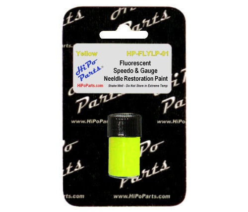 Custom Fluorescent Yellow Speedo & Gauge Needle Paint - Picture 1 of 1