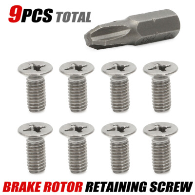 Brake Disc Rotor Retaining Screws with FREE Vessel Bit For