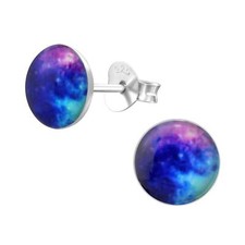 Galaxy Kids Earrings 925 Silver For Girls Stud Earrings Jewellery Gift