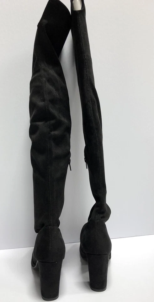 Botas por encima de la rodilla Chinese Laundry Brinna para mujer negras talla 7 M Foto 3 de 4