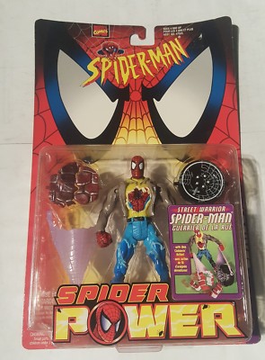 Купить spider power street warrior spider man toy biz 1998
