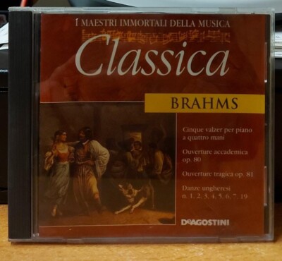 CD BRAHMS FIVE VALZER FÜR VIERHÄNDIGES KLAVIER AKADEMISCHE OUVERTÜRE OP.80