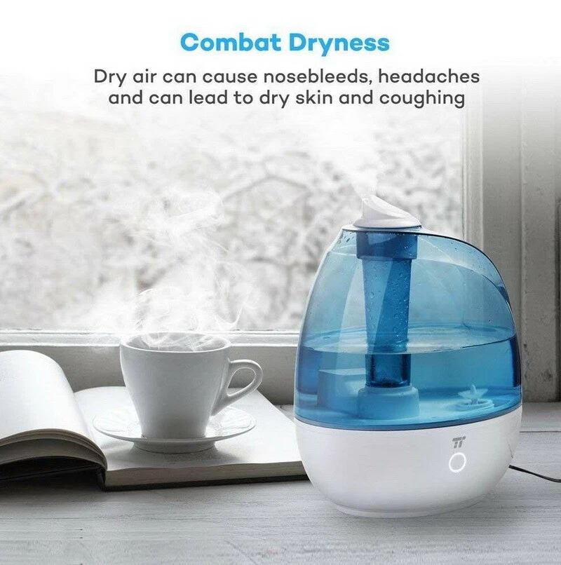 TaoTronics Cool Mist Humidifier 2 Liter Quiet Waterless BPA-Free TT-AH009 DI09 - Image 3 of 4